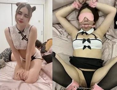 Linda garota usando um homem que é apaixonado